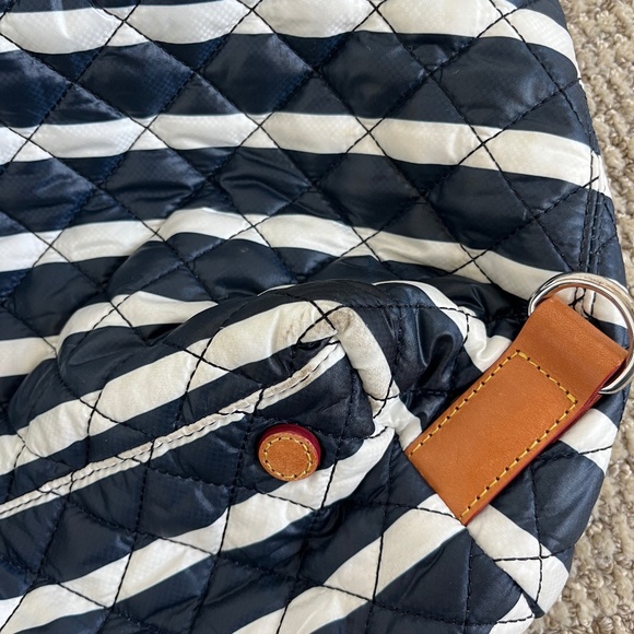 MZ Wallace Striped Small Sutton Deluxe Top Handle Bag - Picture 10 of 13